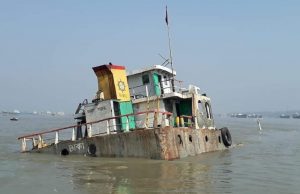 Cargo vessel carrying 800 tons of coal sinks near Mongla port Khulna