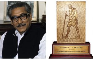 Bangabandhu awarded “The Gandhi Peace Prize-2020”